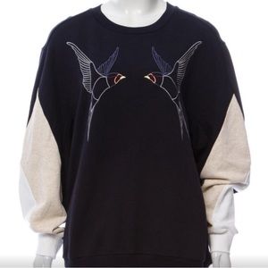 STELLA MCCARTNEY EMBROIDED BIRDS CREWNECK